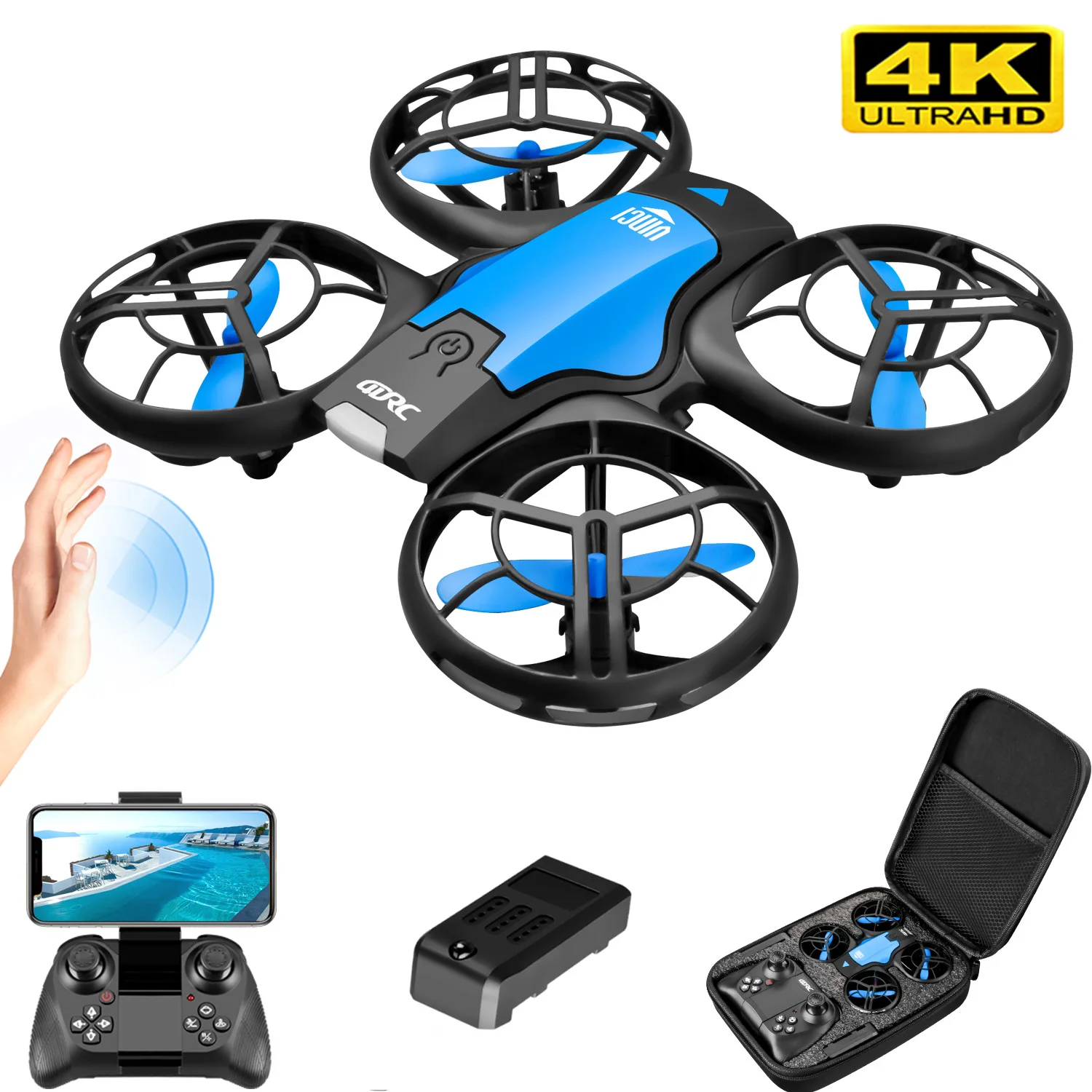 Drone Ae Rc - Новый мини-дрон V8 с камерой 4K