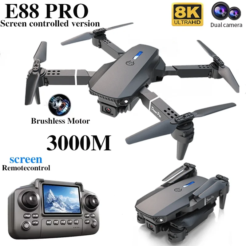 Профессиональный дрон E88 PRO  – обзор и цена Drone E88 Rc Quadcopter
