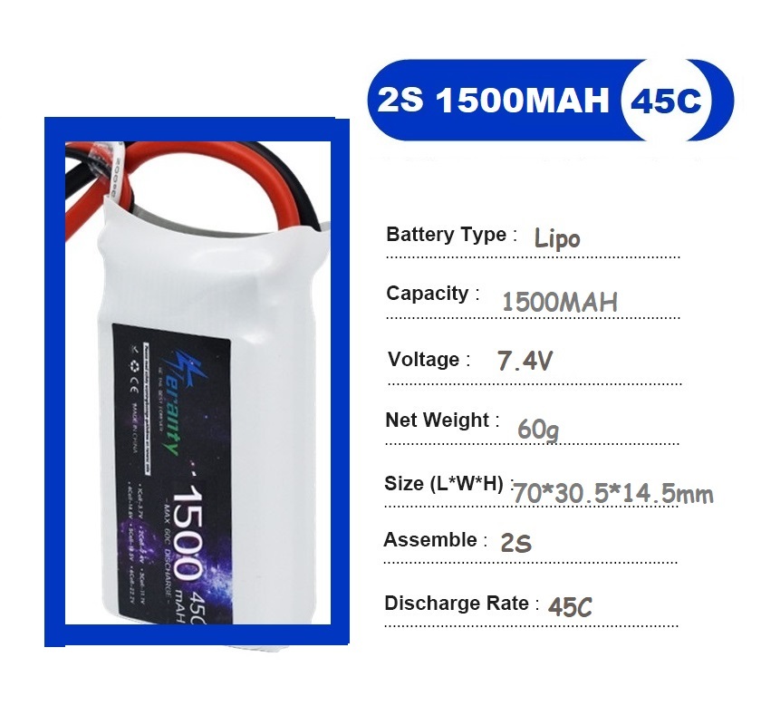 2 шт. 7,4 В Lipo 2S аккумулято – обзор и цена Drone Rc Leading